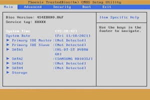 interactive CMOS bios setup simulator